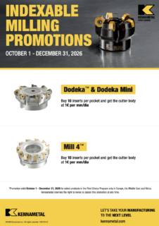 Kennametal frezen actie Dodeka, Dodeka mini, Mill 4 - Leering Hengelo