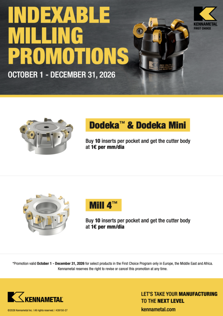 Kennametal frezen actie Dodeka, Dodeka mini, Mill 4 - Leering Hengelo